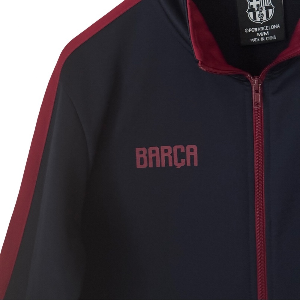 FC Barcelona Jacket Full Zip Blue Red Track Long Sleeve Soccer Barca Mens M - Picture 5 of 16